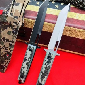 มีดยุทธวิธี DIY ปรับแต่งได้ พร้อมปลอกมีดลายพราง คุณภาพสูง ผลิตจากเหล็กกล้าไร้สนิม ด้ามจับ G10 สำหรับงานอุตสาหกรรม รับผลิตแบบ OEM/ODM - Product Image 4