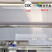 Remorque de cuisine mobile personnalisée avec équipement de cuisson pour BBQ, snack-bar, boulangerie, pour événements en plein air, pour l'exportation mondiale