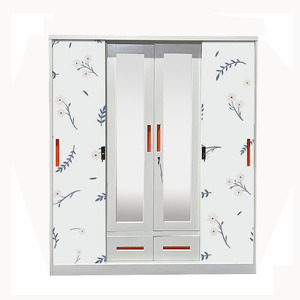 Armoires de chambre à coucher modernes Armoires de penderie en métal en acier Armoires et armoires de rangement en métal - Product Image 3