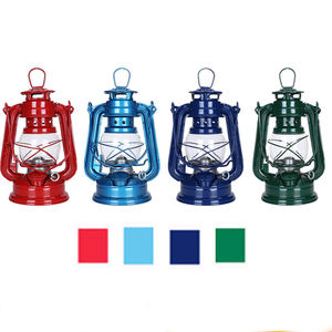 19 ס "מ שמן כחול בהיר מנורת הוריקן פנס עם כיסוי זכוכית - Product Image 5