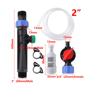 自動肥料注入器 1インチ/1.5インチ/2インチ オスネジ ベンチュリ施肥キット 点滴灌漑システム用 - Product Image 4