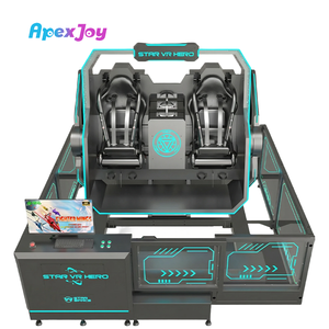 <span class=keywords><strong>Simulateur</strong></span> VR avec chaise rotative à 360°, machine <span class=keywords><strong>de</strong></span> jeu d'arcade VR, réalité virtuelle pour 2 joueurs, pour parc d'attractions commercial en intérieur - Product Image 2