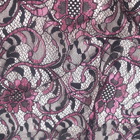 Nouveau tissu en dentelle jacquard polyester/nylon léger de haute qualité, multicolore, pour robes de mariée pour femmes