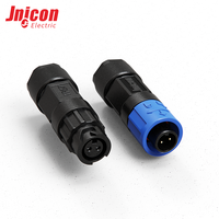 Connecteur mâle-femelle PVC M12 2 broches sans fil, étanche IP67, pièce de connexion pour capteur