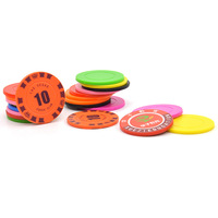En gros, ensemble de jetons de jeu en plastique personnalisables, vierges ou imprimés, pour jeux d'arcade, de casino, de société, jetons de poker pour table et fête, promotionnels