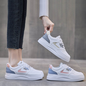Zapatillas Blancas Básicas de Moda para Mujer, Primavera-Otoño 2026, Nuevas, Transpirables, con Suela Gruesa, para Estudiantes, Modelo AS-02 - Product Image 1