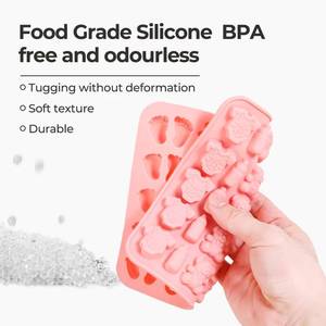 Molde de Silicona para Dulces MUYULINS de Fábrica, 35 Cavidades, Serie Bebé, Forma de Carrito y Oso, Antiadherente, Libre de BPA, Platino, Certificado LFGB - Product Image 5
