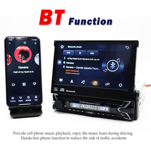 Android 10 simple din automatique écran tactile rétractable WIFI gps usb divertissement lecteur dvd pour autoradio de voiture - Product Image 3