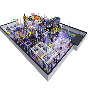 Équipement de terrain de jeux intérieur commercial de grande taille, personnalisable, <span class=keywords><strong>salle</strong></span> de sport, parc avec toboggan, labyrinthes, jeux pour enfants de 2 à 15 ans - Product Image 2