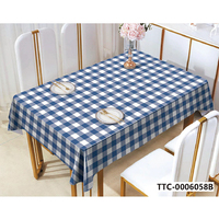 Nappe de table en PVC durable, anti-décoloration, écologique, imperméable, anti-huile, anti-fuite, facile à rincer, protection pour table de salle à manger