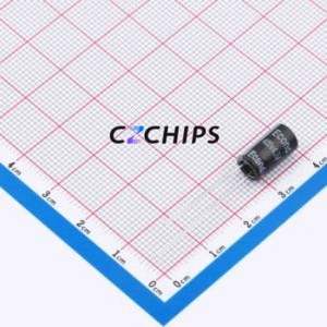 ตัวเก็บประจุอิเล็กโทรไลต์อะลูมิเนียมแบบ Through-Hole 4.7uF 400V 120kHz ขนาด D6.3xL12mm ความคลื่นความถี่ 44mA-120Hz ค่าความคลื่นความถี่ 20% - Product Image 1