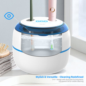 Ultrasonic UV Cleaner 45kHz 0.2L Digital <b>Timer</b> For Jewelry Lens Dentures Household Cleaning - Product Image 2