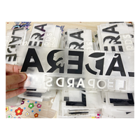 Autocollant de logo de marque en silicone 3D personnalisé, transfert thermique, impression sur t-shirt