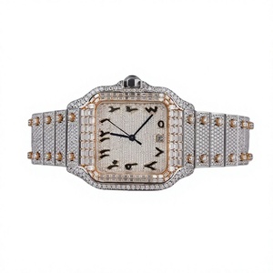 Luxury Women's Stainless Steel Tonneau Quartz <b>Watch</b> <b>Diamond</b> Encrusted Analog Dial Butterfly Clasp 30mm - Product Image 1