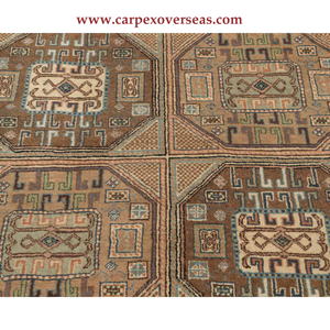 Authentic Handmade Brown Cotton Area <b>Rugs</b> for Hallways Hotels Living Area Pet Friendly Stain Resistant - Product Image 3