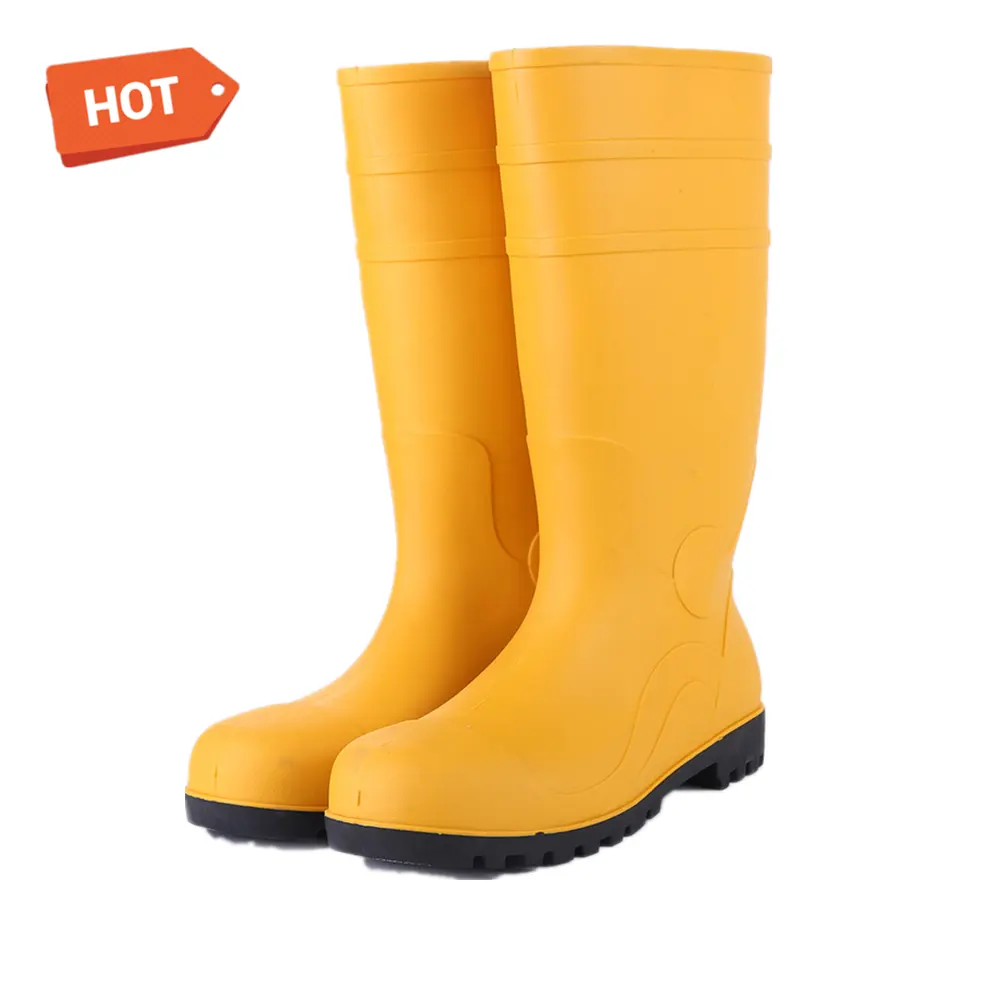 ANT5PPE Mens Rain Boots Slip On Non-Slip Waterproof Rubber Ankle Boots Rain Shoes