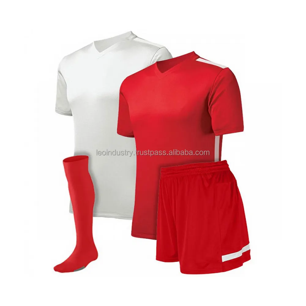 Maillot de Football rouge et blanc à Sublimation, ensembles d'uniformes de Football personnalisés de croatie pour l'équipe, vente en gros