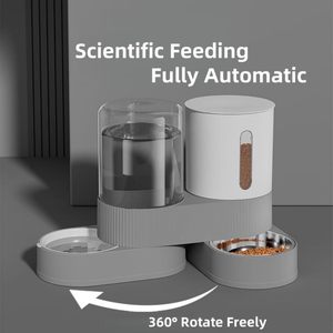 Automatic Love <b>Cat</b> Dog Food & Water Dispenser Waterproof Eco-Friendly PP Indoor Pet <b>Feeder</b> for Small/Medium Pets - Product Image 6
