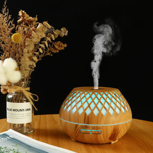 Diffuseur d'arômes à grain de bois 0,5 L, humidificateur ultrasonique avec lumière LED pour usage domestique - Product Image 2