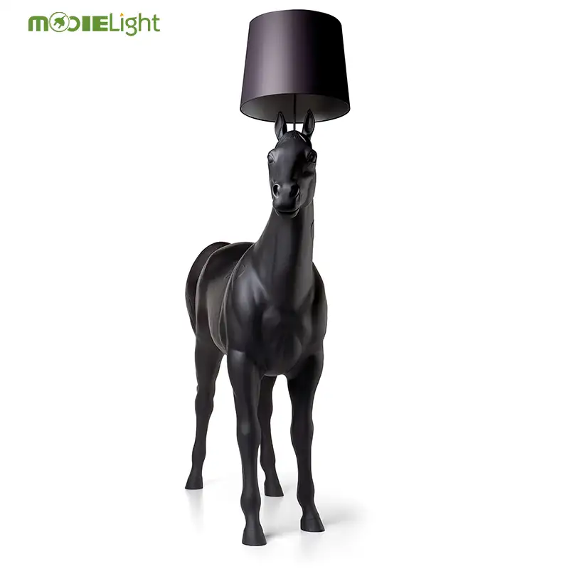 Напольная Лампа Horse, современный металлический черный высокий стоячий Уникальный дизайнерский напольный светильник в стиле арт-деко для гостиной