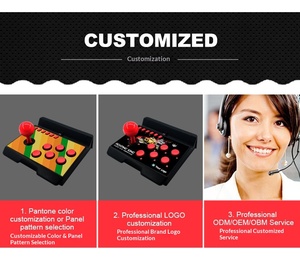 Joystick Arcade Personalizado de Alta Calidad, Controlador de Juegos Multiplataforma <span class=keywords><strong>4</strong></span> en 1 con Funciones, Venta al Por Mayor - Product Image 4