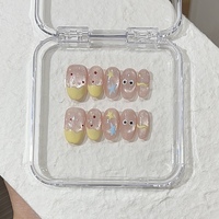 Offre Spéciale : Faux Ongles Réutilisables Macaron à Coller, Couverture Complète, Vente en Gros