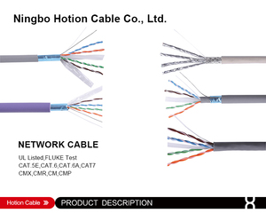 <span class=keywords><strong>Cable</strong></span> Ethernet Cat6 <span class=keywords><strong>UTP</strong></span> de 305 m a Granel, 8 Conductores de Cobre Desnudo Trenzado, Compatible con PoE para Cámaras IP y Teléfonos VoIP - Product Image 3
