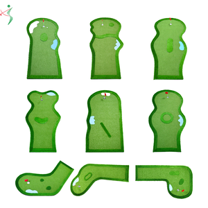 Tapete de Práctica de <span class=keywords><strong>Golf</strong></span> Personalizado de 9 Hoyos, Plegable, Resistente y Ecológico para Entrenamiento en Interiores y Exteriores - Product Image 3