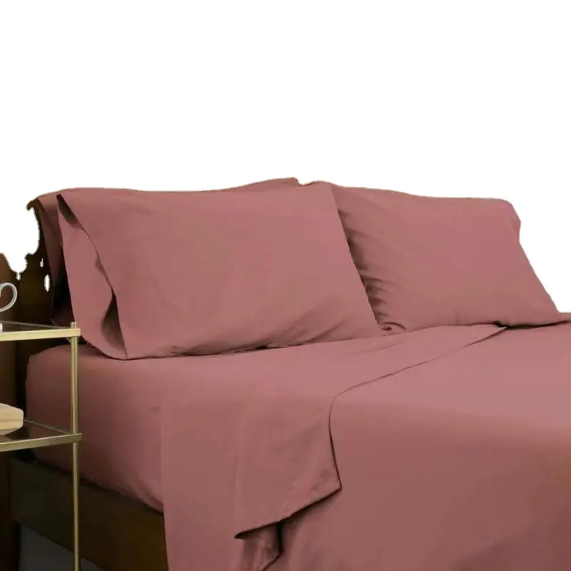 Color sólido en relieve tejido 100% poliéster venta al por mayor de textiles para el hogar de tela para ropa de cama