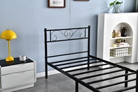Meubles de chambre à coucher modernes pour dortoir d'hôtel Meubles de lit simple en fer simple avec cadre de lit simple Queen Size Lit en métal pour animaux 12 Kg YI JIA
