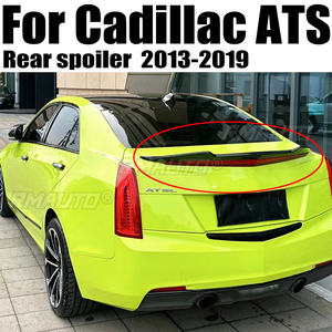 สปอยเลอร์ฝากระโปรงท้ายสำหรับรถ Cadillac ATS Sedan ปี 2013 2014 2015 2016 2017 2018 2019 ลายคาร์บอนไฟเบอร์/สีดำเงา พร้อมลิ้นกันชนหลัง - Product Image 1