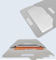 Sac de protection pour ordinateur portable en PU MKW3027, 13,3 14 15,6 pouces, étanche, avec pochette, pour affaires