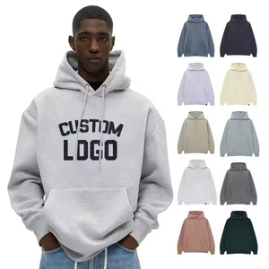 OEM ODM Manufacturer Heavyweight Cotton 350 Gsm Blank Hoodies Thick Custom DTG Printing logo Flock Pullover Hoodies Sweatshirt