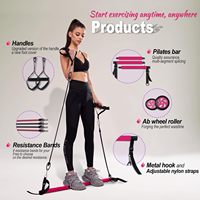 Kit de barre de Pilates MR en matériau TPE, tubes d'exercice de fitness à haute élasticité avec couleur et logo personnalisés MR-0023