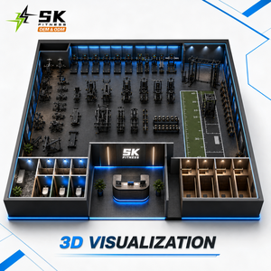 Equipo de Gimnasio Comercial SK, Juego Completo de Equipos de Gimnasio <span class=keywords><strong>para</strong></span> Centro de Fitness, Solución Integral, Fábrica OEM ODM en China - Product Image 2