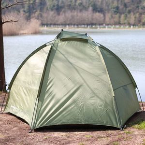 Tente de <span class=keywords><strong>camping</strong></span> 2 personnes facile à transporter, imperméable et résistante au soleil, pour toutes les saisons, simple couche, idéale pour la randonnée, la plage, la pêche et les pique-niques en extérieur - Product Image 3