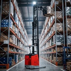 <span class=keywords><strong>Chariot</strong></span> élévateur électrique à mât étroit YCMG CE 1.5T/2T avec caméra HD, levage 9m, batterie lithium, pour entrepôt, <span class=keywords><strong>chariot</strong></span> élévateur à conducteur debout - Product Image 1
