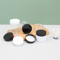 Bocaux en plastique de qualité alimentaire, bocaux de stockage alimentaire en PET, récipients en plastique transparent avec couvercle à vis pour les noix, les collations, les aliments secs, l'emballage