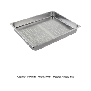 ถาดอาหารสแตนเลสเจาะรู GN 2/1 65 × 53 × 10 ซม., 3426 กรัม อิน็อกซ์ อิน็อกซ์ มาเซล - Product Image 3