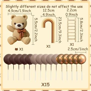 Set <span class=keywords><strong>de</strong></span> Decoración para Pastel <span class=keywords><strong>de</strong></span> Baby Shower con Osito <span class=keywords><strong>de</strong></span> Peluche, Arcoíris, Escalera <span class=keywords><strong>de</strong></span> Globos, Letras Doradas, Artículos para Fiesta <span class=keywords><strong>de</strong></span> Género Neutral - Product Image 6