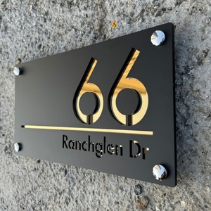 Buoyant Customize <b>Door</b> Signs Illuminated Signage Hotel <b>Door</b> Number <b>Plates</b> Stainless Steel House Room Number - Product Image 3