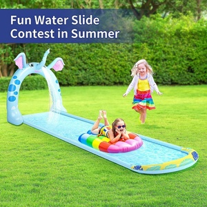 Slip and <b>Slide</b> Lawn Water Toy with Sprinkler, 16ft Water <b>Slide</b> for Kids' Backyard, Spraying Inflatable Water <b>Slide</b> Backyard for - Product Image 4