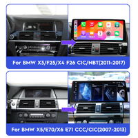 Écran QLED 2K Ultra Android 14 de 12,8 pouces, CARPLAY AUTO pour BMW X3 F25 X4 F30 X5 E70 X5 E71 F15 F16 F86 F10 F11, GPS, autoradio