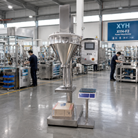 Machine de remplissage semi-automatique de poudre, équipement de dosage quantitatif, remplisseur électrique en acier inoxydable pour l'emballage alimentaire et chimique