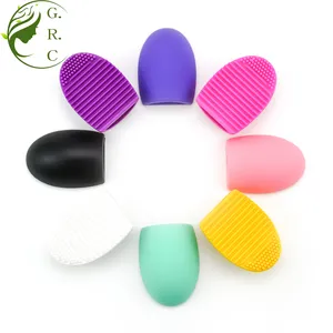 Mini Coração Em Forma Redonda Maquiagem Escova Tigela De Limpeza Esponja Silicone Mini Washer Cleaner Machine Mat Para Make Up Brush