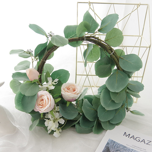 Decoración para el Cabello <span class=keywords><strong>de</strong></span> Plástico Rosa, Corona Artificial con <span class=keywords><strong>Flores</strong></span> Mixtas para <span class=keywords><strong>Coronas</strong></span> - Product Image 2