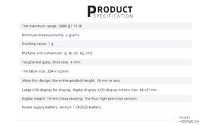 مقياس وعاء قياس للمطبخ بصوت رقمي OEM ، مقياس 5 من الفولاذ المقاوم للصدأ مع وعاء - Product Image 3