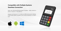 Terminal de paiement portable MP63 Mpos avec CPU sécurisé 32 bits et Bluetooth