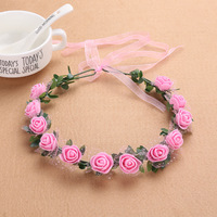 Bando Bunga Adjustable Grosir untuk Wanita, Remaja Putri & Gadis - Mahkota Bunga Pita untuk Pesta Ulang Tahun & Pertunangan