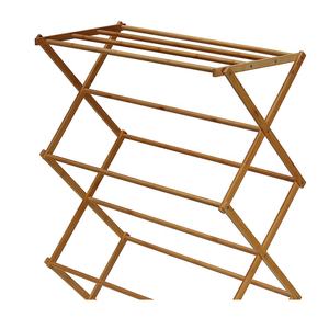 Porte-serviettes <span class=keywords><strong>en</strong></span> bambou polyvalent Séchoir <span class=keywords><strong>à</strong></span> <span class=keywords><strong>linge</strong></span> pliable Séchoir <span class=keywords><strong>à</strong></span> <span class=keywords><strong>linge</strong></span> pour usage intérieur et <span class=keywords><strong>extérieur</strong></span> - Product Image 2